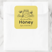 She found her Honey Hand-drawn Bridal Shower