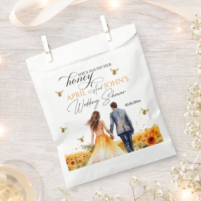 She Found Her Honey Wedding Shower  Favour Bag (Clipped)