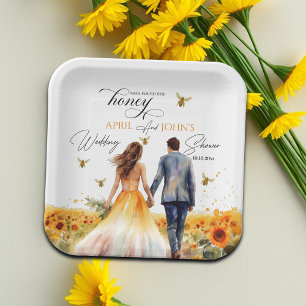She Found Her Honey Wedding Shower  Paper Plate