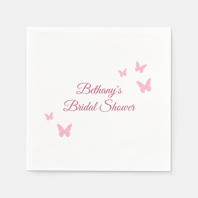 She Found Her Lover Bridal Shower Napkins (Front)