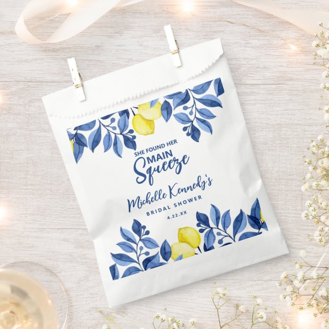 She Found Her Main Squeeze Bridal Shower  Favour Bag (Clipped)