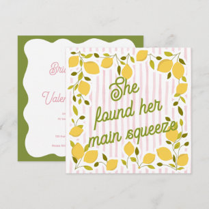 She Found Her Main Squeeze Bridal Shower Invite