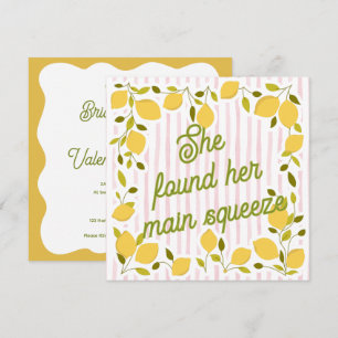 She Found Her Main Squeeze Bridal Shower Invite