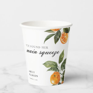 She Found Her Main Squeeze Bridal Shower Paper Cups