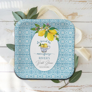 She Found Her Main Squeeze Bridal Shower Paper Plate