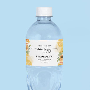 She Found her Main Squeeze Bridal Shower  Water Bottle Label