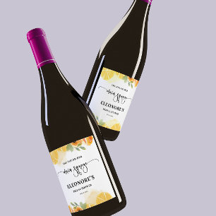 She Found her Main Squeeze Bridal Shower Wine Label