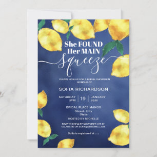 She found her main squeeze lemon BOHO SUMMER Invit Invitation