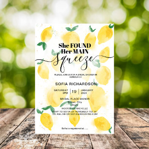 She found her main squeeze lemon BOHO SUMMER Invit Invitation