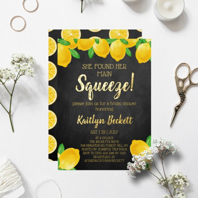 She Found Her Main Squeeze Lemon Bridal Shower (Creator Uploaded)