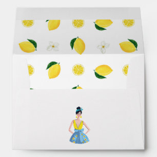 She Found Her Main Squeeze Lemon Bridal Shower Envelope