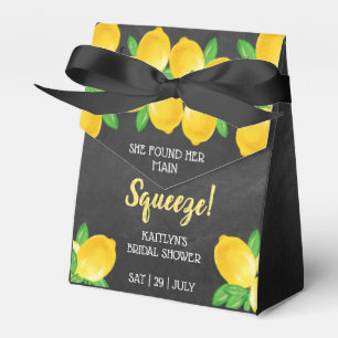 She Found Her Main Squeeze Lemon Bridal Shower Favor Box