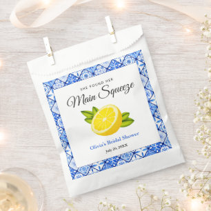 She Found Her Main Squeeze Lemon Bridal Shower Favour Bag