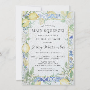 She Found Her Main Squeeze Lemon Bridal Shower Invitation