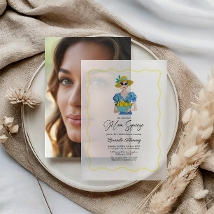 She Found Her Main Squeeze Lemon Bridal Shower Vellum Invitations