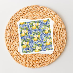 She Found Her Main Squeeze Lemons Bridal Shower Napkin