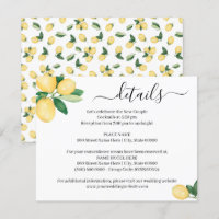 She Found Her Main Squeeze Lemons insert card