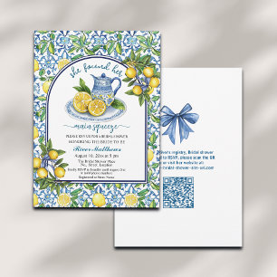She Found Her Main Squeeze QR Code Bridal Shower Invitation