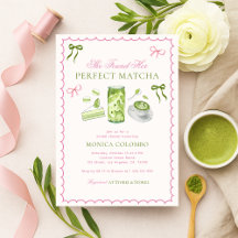 She Found Her Perfect Matcha Bow Bridal Shower