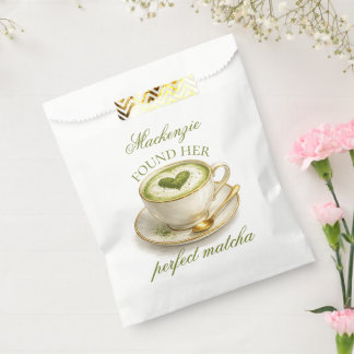 She Found Her Perfect Matcha Bridal Shower  Favour Bag