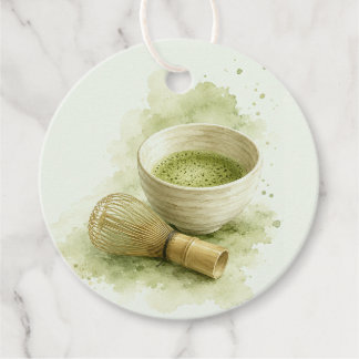 She Found Her Perfect Matcha Bridal Shower Favour Tags