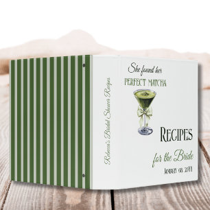 She Found Her Perfect Matcha Bridal Shower Recipe Binder