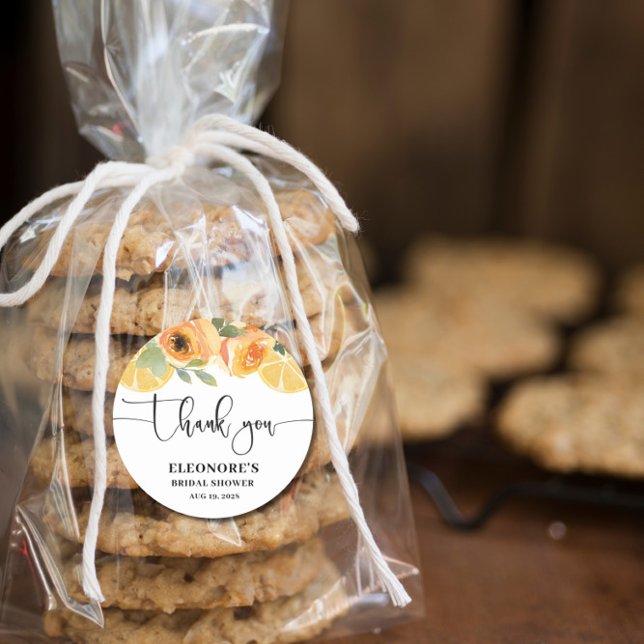 She Found her Squeeze Bridal Shower  Classic Round Sticker (Creator Uploaded)