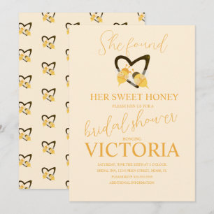 She found her sweet honey Bee Bridal Shower  Invitation