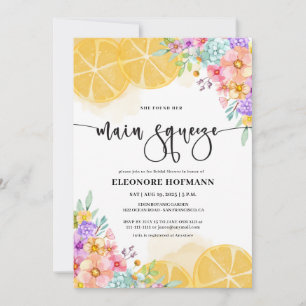 She found Main Squeeze Bridal Shower Invitation