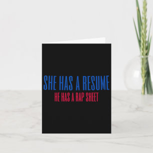 She Has A Resume He Has A Rap Sheet Kamala For Pre Card