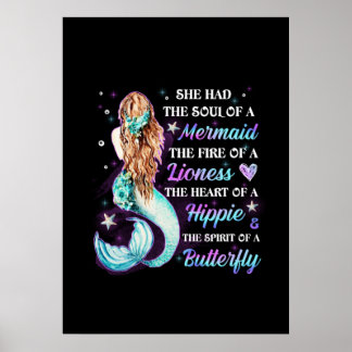 She Has The Soul Of A Mermaid Poster
