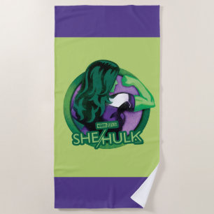She-Hulk Icon Beach Towel