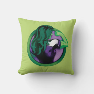 She-Hulk Icon Throw Pillow