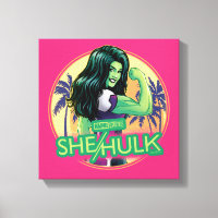 She-Hulk Retro Palm Tree Graphic