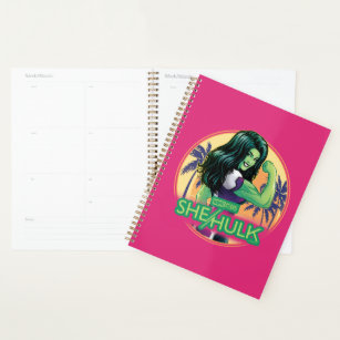 She-Hulk Retro Palm Tree Graphic Planner