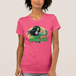 She-Hulk Retro Palm Tree Graphic T-Shirt