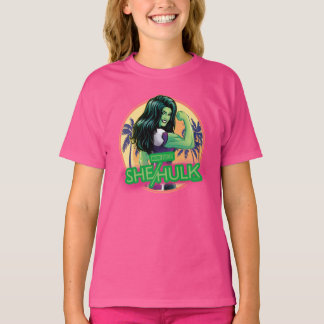 She-Hulk Retro Palm Tree Graphic T-Shirt