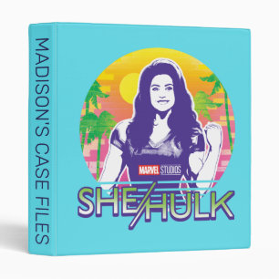 She-Hulk Retrowave Graphic Binder