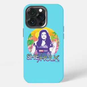She-Hulk Retrowave Graphic iPhone 13 Pro Case