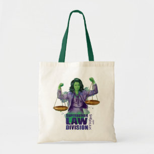 She-Hulk Scales of Justice Superhuman Law Division Tote Bag