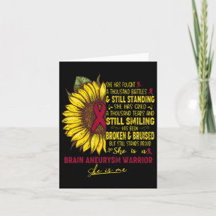 She Is A Brain Aneurysm Warrior She Is Me  Card