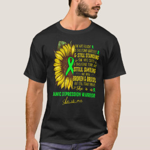 She Is A Manic Depression Warrior She Is Me T-Shirt