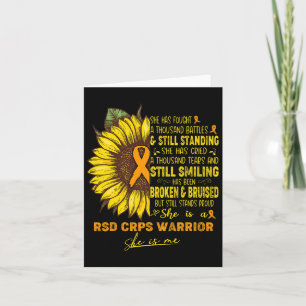 She Is A Rsd Crps Warrior She Is Me Card