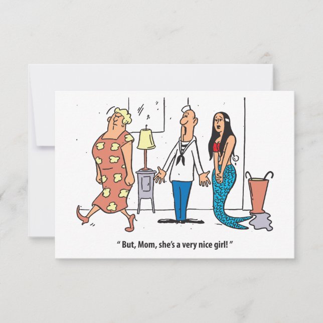 She is a Very Nice Girl, Funny Save The Date (Front)