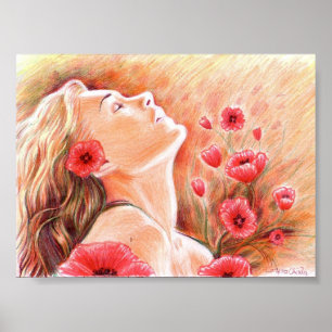 She is beautiful like an opium dream poster