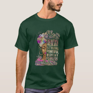 She Is Beautiful Resilient Stronger Than The Storm T-Shirt