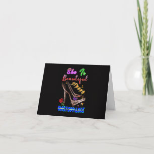 She Is Beautiful Strong Unstoppable Note Card