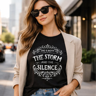 She Is Both The Storm and The Silence Vintage  T-Shirt