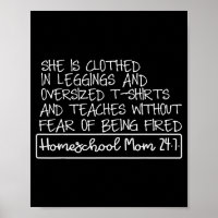 She Is Clothed In Leggings And Oversized Homeschoo