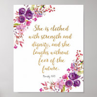 She is Clothed in Strength and Dignity Proverbs